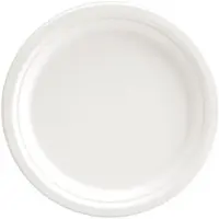 Nature Star NATUREstar Assiette Bio Single ronde, canne à sucre, blanche, 23cm