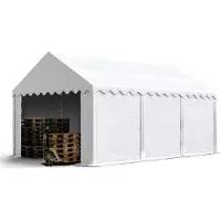 Sonstiges TOOLPORT Tente de Stockage 3x6 m abri bâche PVC 750 N imperméable blanc avec cadre de sol