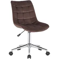 CLP Chaise de bureau Medford velours