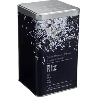 Paris Prix Conteneur à riz, 1,25 kg, métal, noir