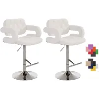 CLP lot de 2 tabourets de bar Dublin