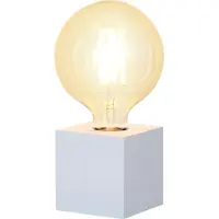 Best Season - Lampe en bois "Kub", avec douille E27, avec interrupteur ; 296-33