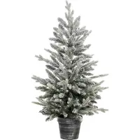 FÉÉRIC LIGHTS AND CHRISTMAS Sapin en pot Frosty 100 cm - Feeric Lights & Christmas
