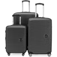 Hauptstadtkoffer - Mitte - Set de valises 3 trolley à coque dure, TSA, extension XXL, 4 roulettes (S, M & L),Graphite