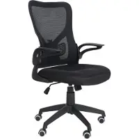 CLP Chaise de bureau Hudson, chaise pivotante ergonomique, noire