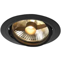 SLV Spot encastrable New Tria ES111 Round noir avec ressorts à lames