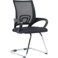 CLP Chaise cantilever Eureka avec revêtement en résille et accoudoirs noirs