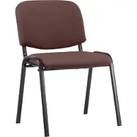 CLP Chaise visiteur Ken tissu brun