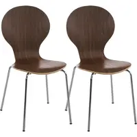CLP lot de 2 chaises visiteurs Diego