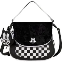 Loungefly Torba Crossbody Denim Felix the Cat - , Materiał:Polyuréthaneskóra, 23x8x17 cm