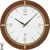 AMS Horloge murale radio, mouvement radio, D29x5cm, 5832