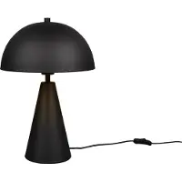 TRIO Lampe de table minimaliste ALFIE, noir mat, 1xE27x40W, métal, dim. : 43x30x30 cm, IP20,