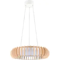 RL LIVE YOUR LIGHT Leuchten - Lampe à suspendre scandinave I Lampe à suspendre I Suspension beige incl. LED - Monte I Salon I Chambre à coucher - Bois Rond - I LED (non interchangeables)