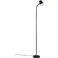 TRIO Lampadaire LED, noir, flexible, H 145 cm
