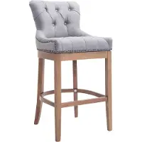 CLP Tabouret de bar Lakewood Tissu, antique clair