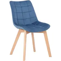 CLP Chaise de salle à manger Passaic velours