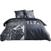 TODAY Linge de lit, coton, 220 x 240 cm, 2 housses de coussin, JAVA