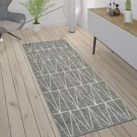 Paco Home Tapis d'extérieur Scandinave résistant aux intempéries Moderne & facile d'entretien pour l'intérieur & l'extérieur Taille 80x150 cm