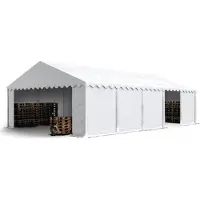 Sonstiges TOOLPORT Tente de stockage 5x10 m abri bâche PVC 700 N imperméable blanc