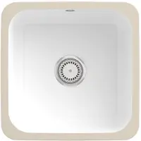 Villeroy & Boch Villeroy&Boch Evier, Evier de cuisine Cisterna 50 Blanc Alpin 445x445mm, Largeur meuble bas 50cm