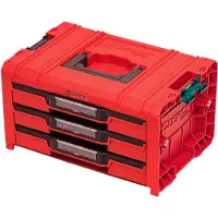 Qbrick SYSTEM PRO Caisse à outils 3 tiroirs 2.0 Expert RED Ultra HD Custom - SYSTEM - SKRQPROD3E2CCZEPG001