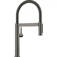 BLANCO CULINA-S II Mini-Robinet de cuisine Haute Pression Acier Foncé Satiné Vanne d'arrosage