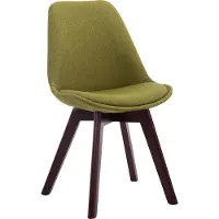 CLP Chaise visiteur Borneo V2 tissu noyer