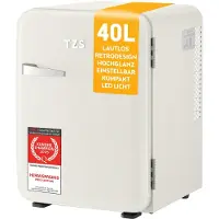 First Austria Mini réfrigérateur - Minibar - 40 litres - Freestanding - Totalement silencieux 22dB - Retro - Cream