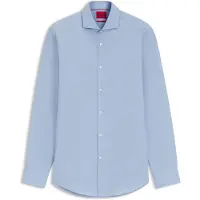 HUGO Chemise Slim Fit en coton à manches très longues