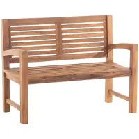 CLP Banc d'extérieur en teck , modèle Halden, disponible en différentes tailles | Couleur : teck, Taille : 120 cm