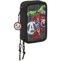 Safta Trousse à crayons avec accessoires The Avengers Vendetta Noir 12,5 x 19,5 x 5,5 cm 37 pièces