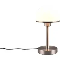 TRIO Lampe de table JOOST II argent-blanc 1xE14x40W en métal, dimensions : 39x19x19 cm, IP20,