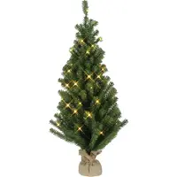 Star Trading Sapin LED dans un sac en jute, env.90 x 40 cm 50 LED warm white, avec transformateur, 600-41
