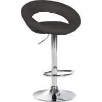 CLP Tabouret de bar Olinda tissu chromé