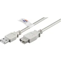 Pro Rallonge USB 2.0 Hi-Speed A mâle vers A femelle m USB Logo gris 3 m