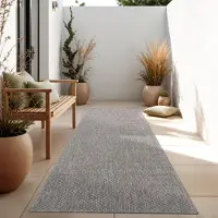 Paco Home In & Outdoor Tapis tissé plat uni moderne résistant aux intempéries pour terrasse cuisine Dimension 80x150 cm