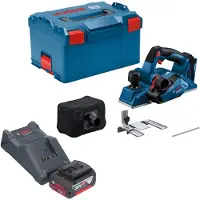 Bosch GHO 18V-26 Professional Rabot sans fil 18 V 2,6 mm Brushless + 1x batterie 4,0 Ah + chargeur + L-Boxx