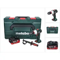 Metabo BS 18 LTX BL I Perceuse-visseuse sans fil 18 V 130 Nm + 1x Batterie 5,5 Ah + Coffret metaBOX - sans chargeur