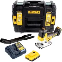 DeWalt DCS 335 D1 Scie sauteuse sans fil 18V + 1x Batterie 2,0 Ah + Chargeur rapide + Coffret de transport