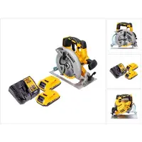 DeWalt Scie circulaire sans fil DCS 570 D2 18 V, 184 mm, sans balais + 2 batteries 2,0 Ah + chargeur