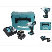 Makita DTW 251 RFJ 18V Boulonneuse à chocs sans fil 230 Nm + Coffret de transport Makpac + 2x Batteries BL 1830 3,0 Ah + Chargeur DC18RC