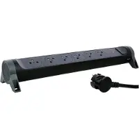 Legrand Multiprise parafoudre 6 prises 2 p?les+terre noir et gris 1 5 m