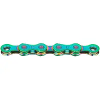 Kmc X12 Aurora Road/mtb Chain Multicolore 126 Links / 12s