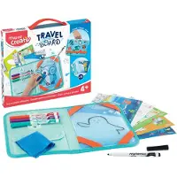 Maped 969310 Creativ kit de peinture de voyage TRAVEL BOARD, 19 pièces