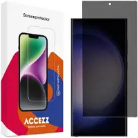 Accezz Gehard Glas Privacy Screenprotector voor de Samsung Galaxy S23 Ultra