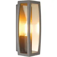 SLV Meridian Box Applique carrée plastique clair E27 anthracite