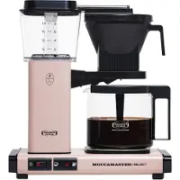 Moccamaster KBG Select, machine à café filtre, capacité de 1,25 litre, compatible avec le café moulu, 1520 W, couleur noire, avec des accents cerise