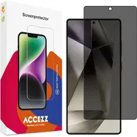 Accezz Protection d'écran en verre trempé Privacy pour Samsung Galaxy S25 Ultra