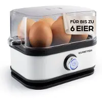 DS Produkte GOURMETmaxx Cuit-œufs design pour 6 œufs avec bol doseur & coquetier - compact
