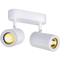 SLV Enola B spot mural et de plafond à 2 flammes blanc GU10